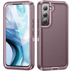 Per Samsung Galaxy S22+ 5G Life Custodia rigida impermeabile per telefono (viola + rosa)