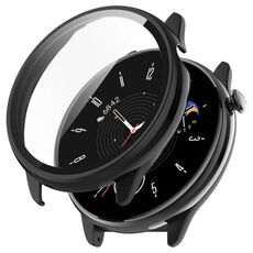 Per Amazfit GTR Mini PC + custodia protettiva per orologio integrato con pellicola temperata (nero)