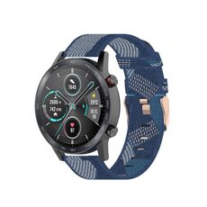 Per Honor Watch GS 3i 22mm cinturino in nylon intrecciato (blu)