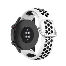 For Honor Watch GS 3i 22mm Cinturino sportivo in silicone bicolore (bianco nero)
