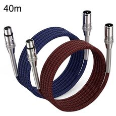 2 pz LHD010 Caron maschio a femmina XLR doppia scheda cavo audio cavo 40 m (rosso + blu)