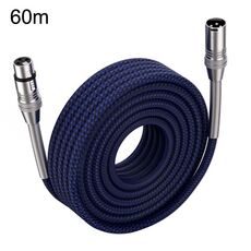 LHD010 Caron maschio a femmina XLR cavo per microfono a doppia scheda cavo audio 60 m (blu)