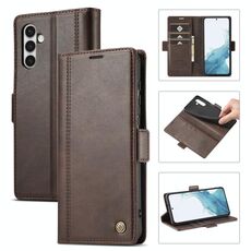 Per Samsung Galaxy S23 + 5G LC.IMEEKE PU + TPU Custodia in pelle per telefono (caffè)