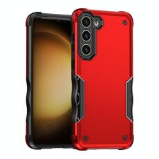 Per Samsung Galaxy S23 + 5G Custodia antiscivolo antiurto per telefono con armatura (rossa)