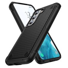 Per Samsung Galaxy S22 5G PC + TPU Custodia protettiva antiurto per telefono (nero + nero)