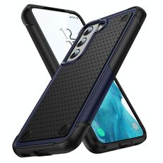 Per Samsung Galaxy S22 5G PC + TPU Custodia protettiva antiurto per telefono (blu + nero)