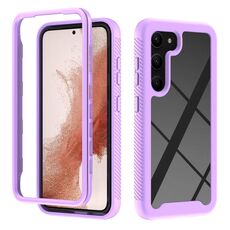Per Samsung Galaxy S23 + 5G Custodia protettiva per telefono in TPU + PC trasparente integrata a due strati (viola)