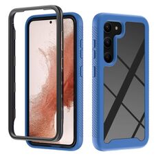 Per Samsung Galaxy S23 + 5G Custodia protettiva per telefono in TPU + PC trasparente integrata a due strati (blu)