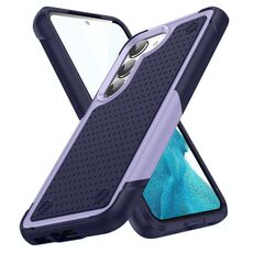 Per Samsung Galaxy S23+ 5G PC + Custodia protettiva antiurto in TPU (viola chiaro + blu zaffiro)