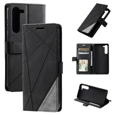 Per Samsung Galaxy S23 + 5G Skin Feel Custodia in pelle per giunture (nera)
