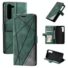 Per Samsung Galaxy S23 + 5G Skin Feel Custodia in pelle per giunture (verde)