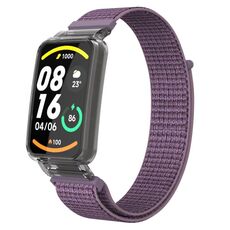Custodia protettiva per PC integrata Xiaomi Mi Band 7 Pro + cinturino in nylon (viola)
