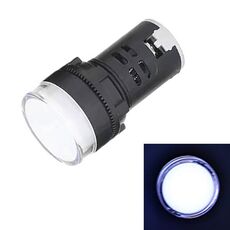 24V AD16-22D / S 22mm LED Indicatore luminoso lampada (bianco)