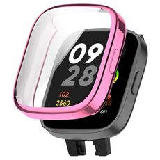 Custodia protettiva per orologio galvanico in TPU a copertura totale per Redmi Watch 3 (rosa)