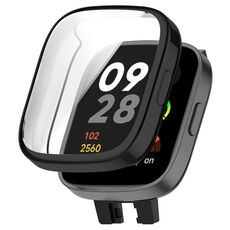 Custodia protettiva per orologio galvanico in TPU a copertura totale per Redmi Watch 3 (nero)