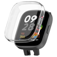 Custodia protettiva per orologio galvanico in TPU a copertura totale per Redmi Watch 3 (trasparente)