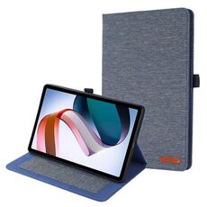 Custodia per tablet in pelle tessuto OPPO Pad 2 (blu)