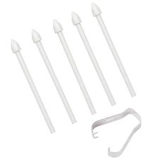 6 in 1 punte di matita di ricambio per penna stilo universale per Samsung Galaxy Tab S8 / S7 / S6 / Galaxy Note20 / Note10 / S23 Ultra / S22 Ultra (bianco)