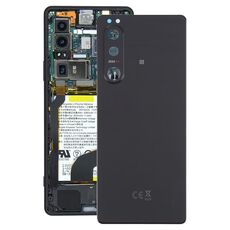 Per Sony Xperia 5 III Cover posteriore batteria originale con copriobiettivo fotocamera (nero)