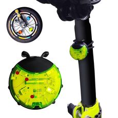 Coccinella Wheel Light Children Balance Bike Luce del mozzo della bicicletta, Colore: Smart Green