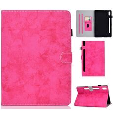 Custodia protettiva per tablet Lenovo Tab P11 Pro Gen 2 in tessuto stile marmo Texture PU (rosa rossa)