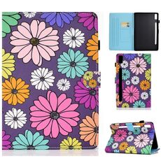 Per Lenovo Tab P11 Pro Gen 2 filo per cucire custodia in pelle per tablet verniciata orizzontale (margherita)