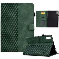 Per Lenovo Tab P11 Gen 2 Custodia per tablet in pelle goffrata rombo (verde)