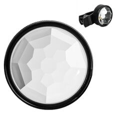 FF037 49mm + clip per telefono cellulare obiettivo fotografia sfocatura filtro caleidoscopio esterno