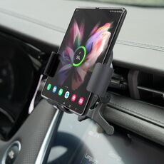 Per Samsung Galaxy Z Fold4 / 3 S7 Caricatore wireless per telefono per auto a doppia bobina