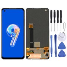 Schermo LCD Super AMOLED per Asus Zenfone 9 AI2202-1A006EU AI2202 con digitalizzatore assemblaggio completo (nero)