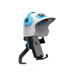 Supporto per telefono cellulare con protezione solare per casco piccolo, supporto per telefono cellulare per moto, specifiche: specchietto retrovisore bianco