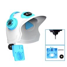 Supporto per telefono cellulare con protezione solare per casco piccolo, supporto per telefono cellulare per moto, specifiche: White Helmet