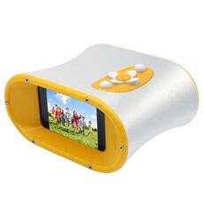 DT15 Ingrandimento 10X Telescopio digitale per fotocamera binoculare con schermo IPS da 2,4 pollici (giallo)