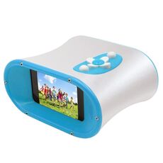 DT15 Ingrandimento 10X Telescopio digitale per fotocamera binoculare con schermo IPS da 2,4 pollici (blu)