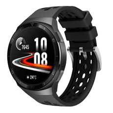 Per Huawei Watch GT 2e Cinturino in silicone con foro tondo a due colori (nero nero)