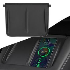 Tappetino antiscivolo per ricarica telefono wireless in silicone Tesla Model3/Y (nero)