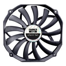 FANNER Ice Soul F14015 4PIN PWM Ventola per chassis ultrasottile Radiatore per computer desktop (nero)
