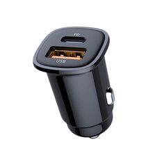 S-33 PD 30W Caricabatteria da auto a ricarica super rapida USB a doppia porta