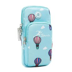 B081 Borsa da braccio piccola per telefono da corsa Borsa da fitness per sport all'aria aperta (blu cielo)