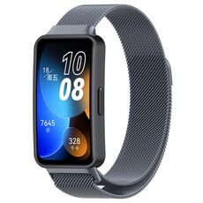 Per Huawei Band 8 cinturino in metallo milanese (grigio siderale)