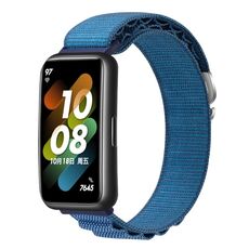 Per cinturino per orologio in nylon con cinturino Huawei Band 7 (blu)