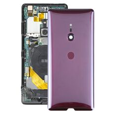 Cover posteriore batteria originale con impronta digitale per Sony Xperia XZ3 (rosa rossa)