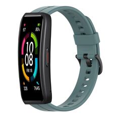 Per cinturino in silicone tinta unita Huawei Band 6 (Rock Cyan)