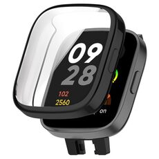 Custodia protettiva per orologio completamente chiusa in TPU per Redmi Watch 3 (nera)