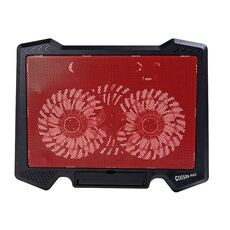 S200 Dual Silent Cooling Fan Pad di raffreddamento portatile sottile per notebook per laptop (rosso)