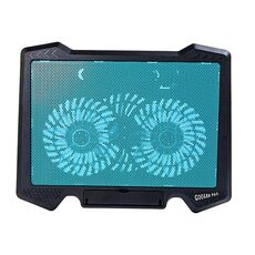 S200 Dual Silent Cooling Fan Pad di raffreddamento portatile sottile per notebook per laptop (blu)