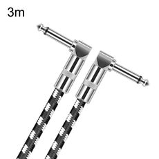 3m 2 Elbow Head 6.35mm Cavo per chitarra Oxygen-Free Copper Core TS Large Two-core Cable