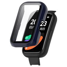 Per Keep Band B3 PC + Custodia protettiva per orologio integrata con pellicola in vetro temperato (blu inchiostro)