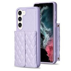 Per Samsung Galaxy S23 + 5G Portafoglio orizzontale Custodia in pelle rombica (viola)