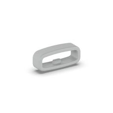 Fibbia di sicurezza ad anello in silicone fissa per cinturino universale da 18 mm 10 pezzi (grigio)